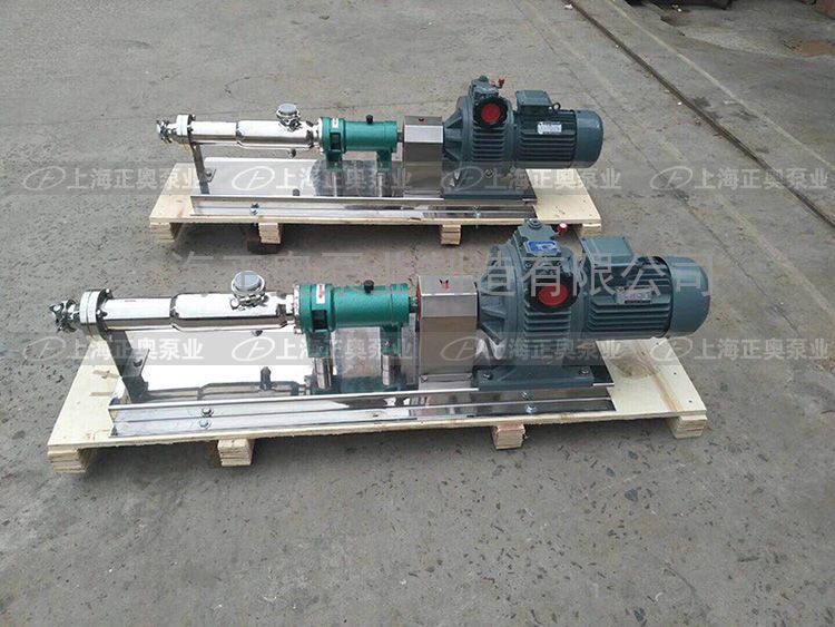 供应G15-1型304不锈钢卫生级单螺杆泵 偏心螺杆泵转子泵