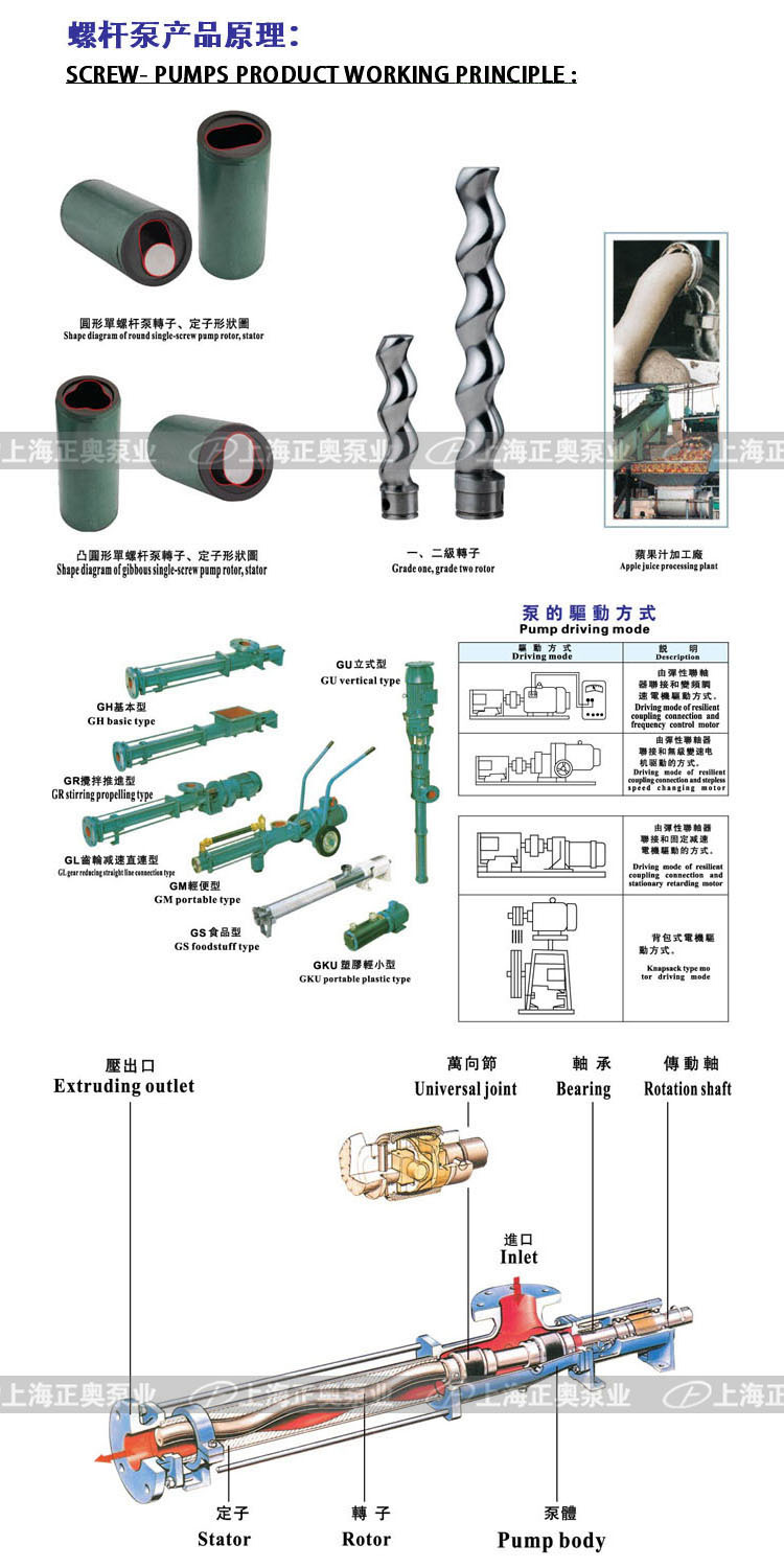 GW卫生级螺杆泵产品原理 2