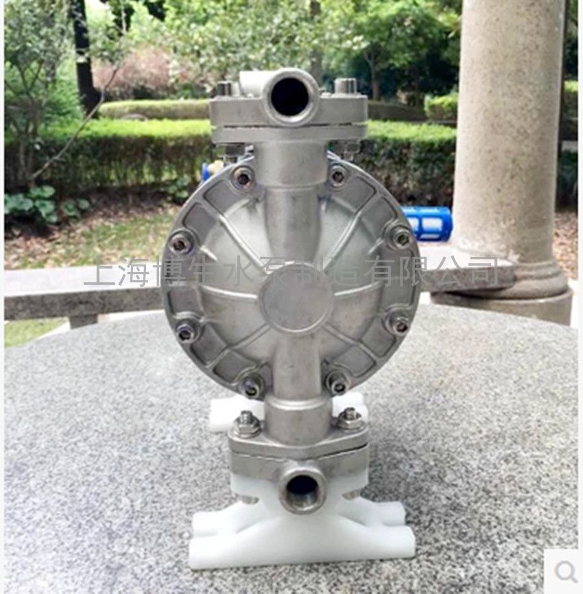 供应QBY5-20P型304不锈钢气动隔膜泵，化工气动隔膜泵