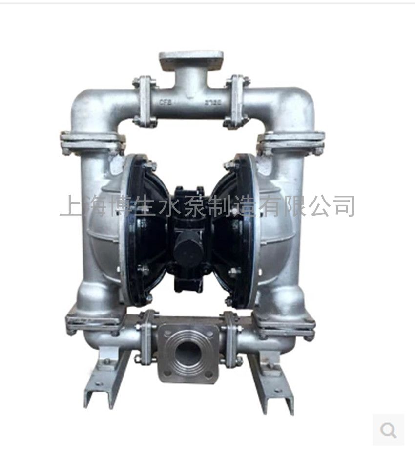 供应QBY5-65P型不锈钢气动隔膜泵 上海博生隔膜泵厂家