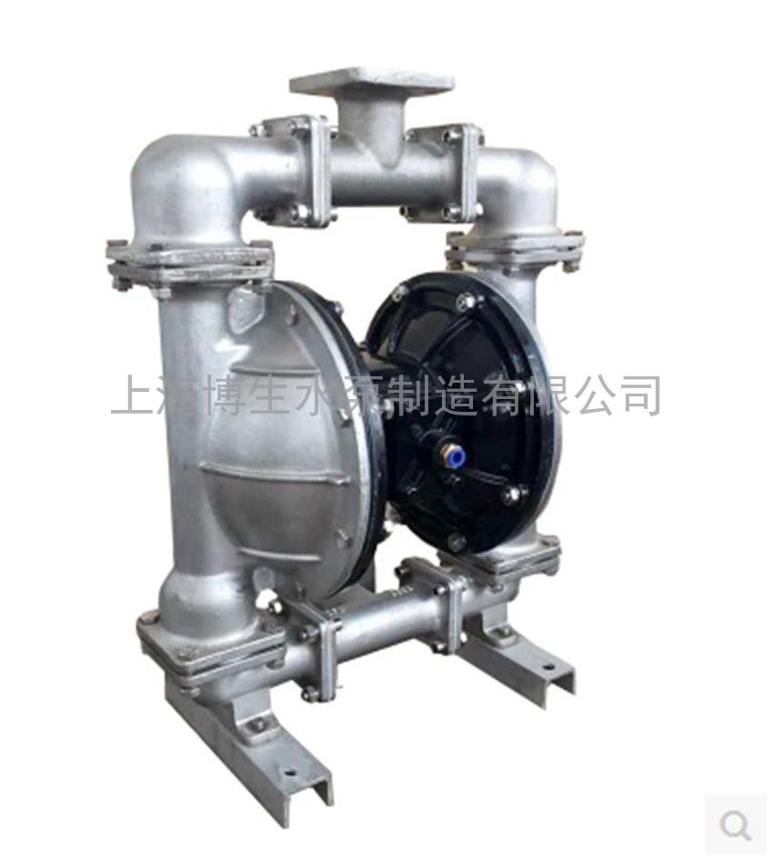 供应QBY5-65P型不锈钢气动隔膜泵 上海博生隔膜泵厂家
