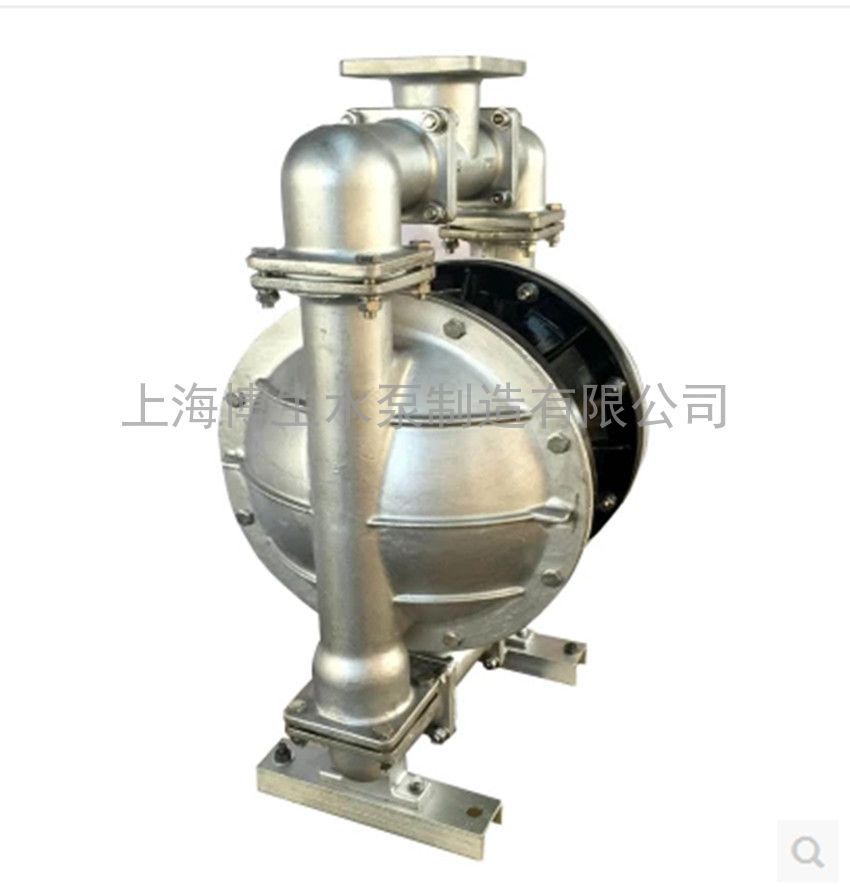 供应博生牌QBY5-80P型不锈钢气动隔膜泵，上海耐腐气动泵