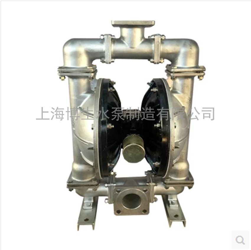供应博生牌QBY5-80P型不锈钢气动隔膜泵，上海耐腐气动泵