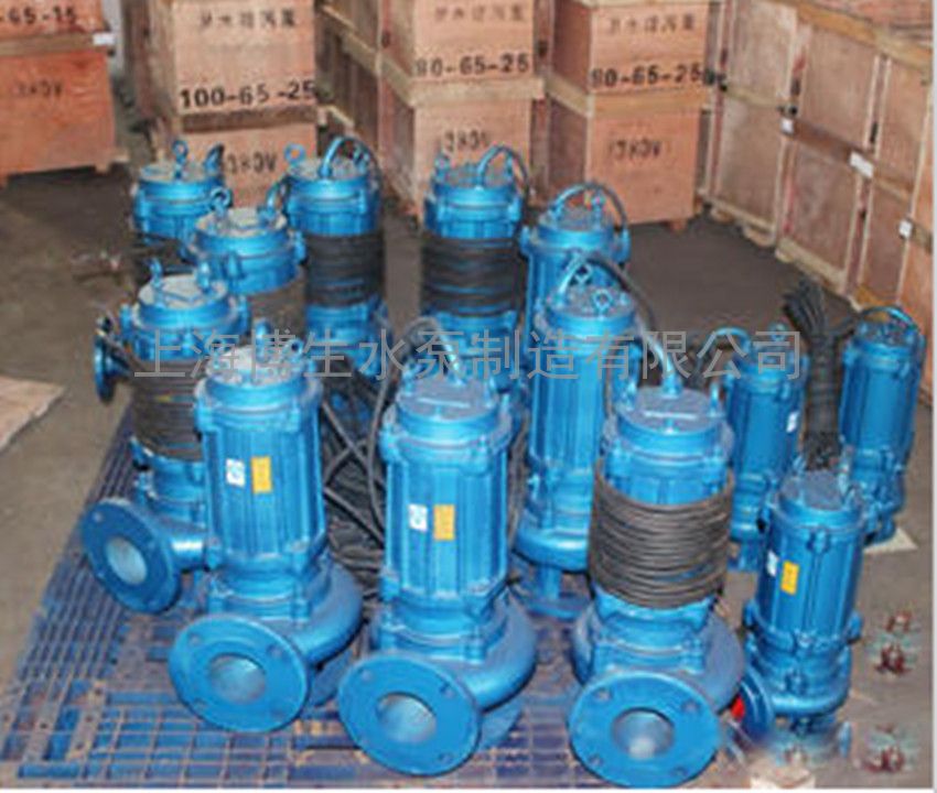 供应上海博生QW、WQ型无堵塞排污泵 铸铁潜水排污泵