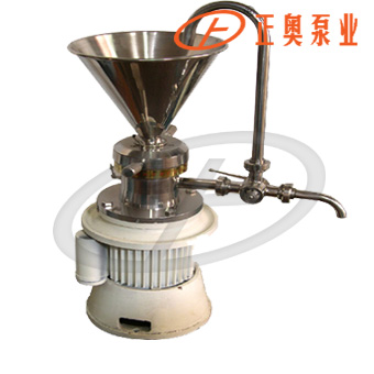 供应正奥泵业JML50型连接式胶体磨不锈钢乳状液胶磨机