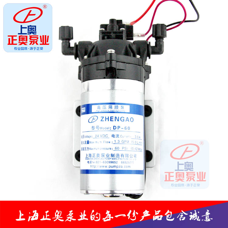 供应正奥泵业DP-100微型工程塑料24V高压电动隔膜泵