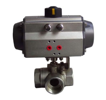 供应Q615F气动三通丝扣球阀