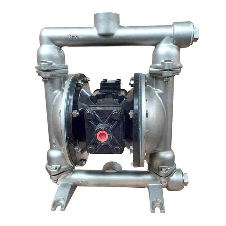 供应正奥泵业第五代QBY5-25P型不锈钢材质气动隔膜泵压滤机隔膜泵