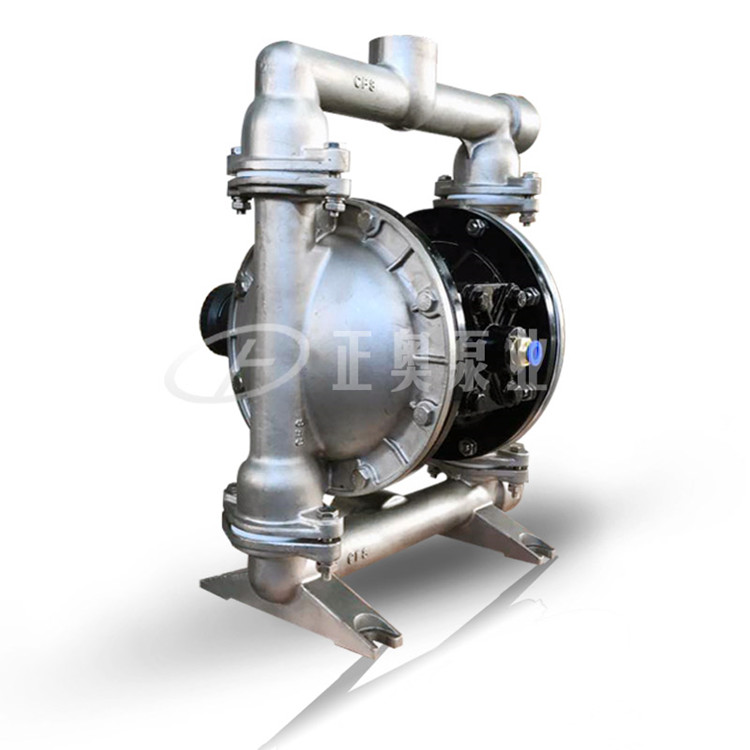 供应正奥泵业QBY5-40P型不锈钢气动隔膜泵抽污水气动泵