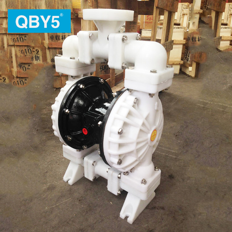 供应正奥泵业QBY5-65F型工程塑料气动隔膜泵耐腐化工气动泵