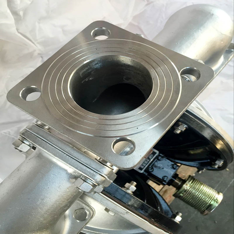 供应正奥泵业QBY5-100P型不锈钢法兰连接气动隔膜泵压滤机污水气动泵