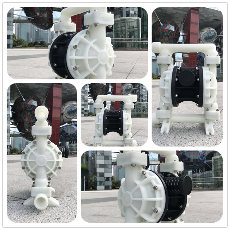 供应正奥泵业QBY5S-25F型全塑料气动隔膜泵化工腐蚀性液体气动泵