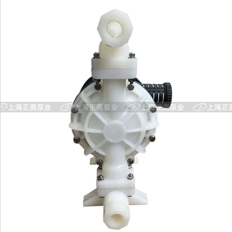 供应正奥泵业QBY5S-32F型全塑料气动隔膜泵化工腐蚀性液体气动泵