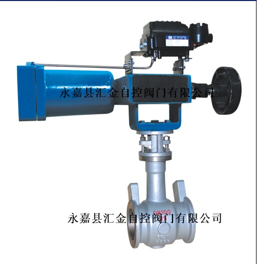 供应不锈钢气动法兰旋球阀ZSHZ