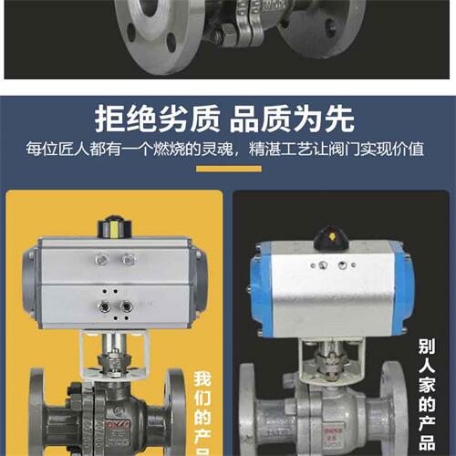供应气动铸钢法兰软密封球阀Q641F-16C DN100