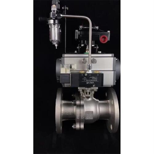 供应气动法兰高温不锈钢球阀Q641F-16P DN200