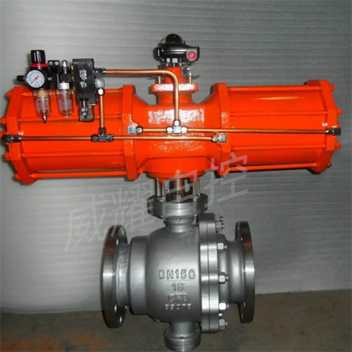 供应气动不锈钢法兰硬密封高温固定球阀Q647H-16P DN40