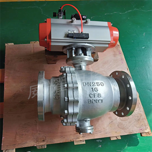 供应气动不锈钢法兰固定球阀Q647F-16P DN40