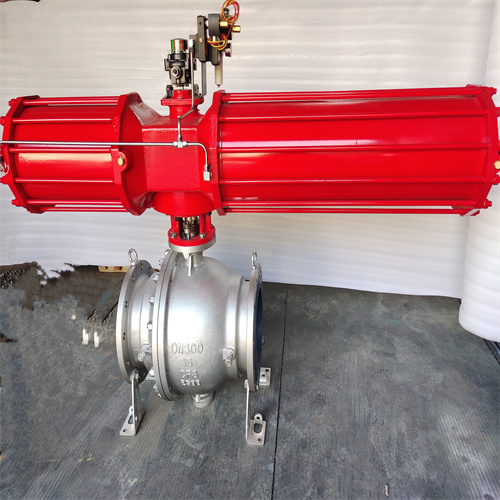 供应气动铸钢软密封固定球阀Q647F-16C DN500