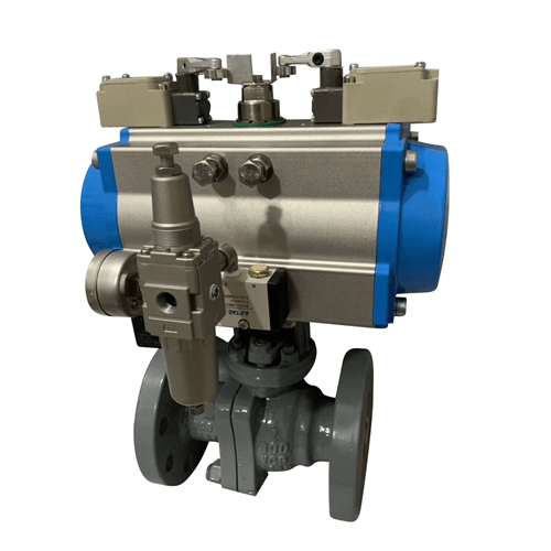 供应气动法兰硬密封高温浮动球阀Q641H-16C DN50