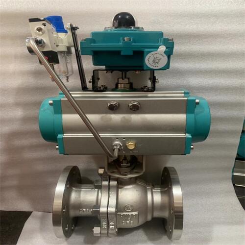 供应气动法兰不锈钢浮动球阀Q641F-16P DN65