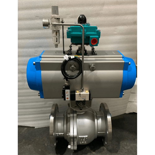 供应气动法兰硬密封高温不锈钢浮动球阀Q641H-16P DN50