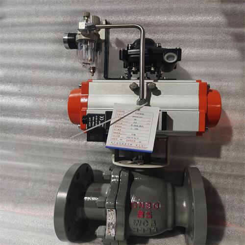 供应气动铸钢O型切断阀Q641F-16C DN65