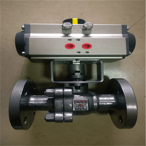 供应气动硬密封法兰O型球阀Q641H-25C DN65