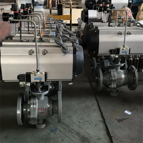 供应气动硬密封铸钢固定O型切断阀Q647H-16C DN65