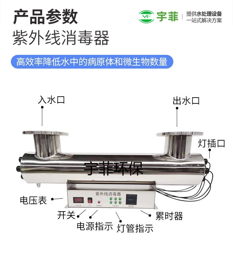 供应楼宇二次供水系统消毒杀菌设备紫外线消毒器生产厂家