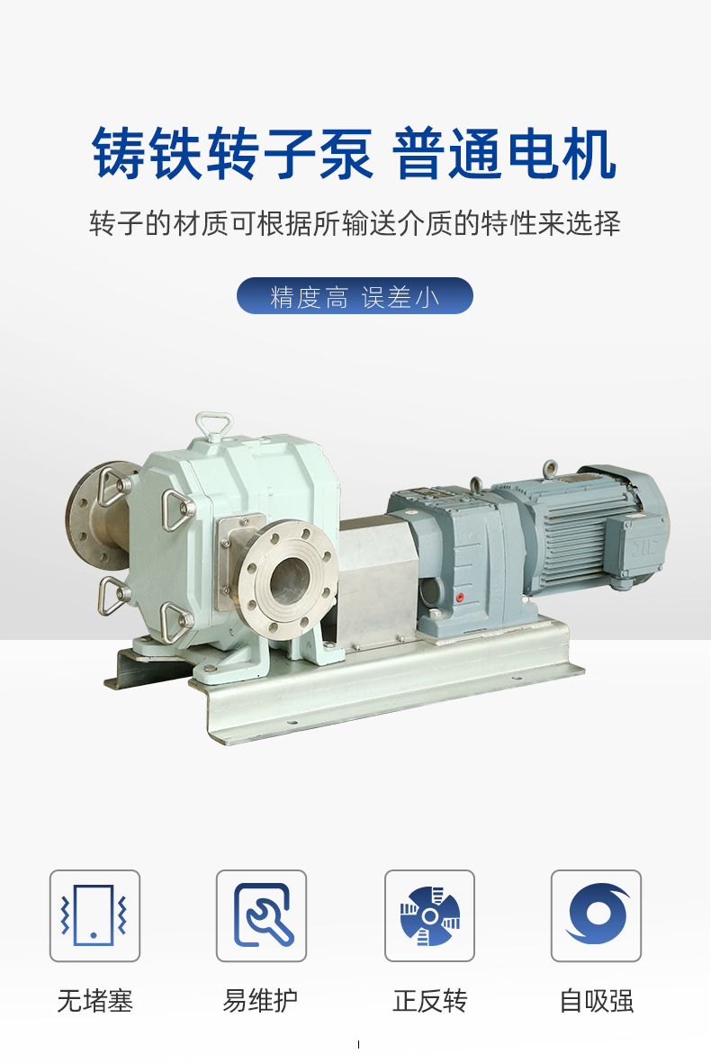 供应转子泵污水污泥输送泵工业型凸轮转子泵旋转活塞泵螺旋转子泵