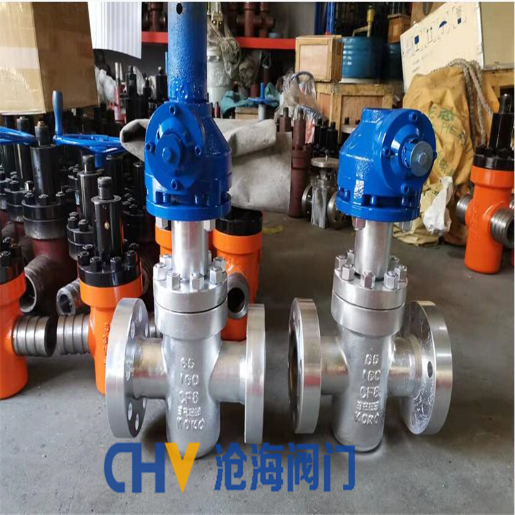 供应CHVJ沧海KZF43Y-320P不锈钢抗硫高压法兰平板闸阀