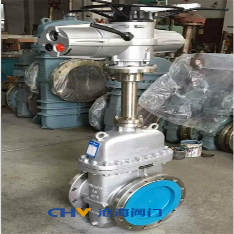 供应CHVJ沧海Z9B43Y-350防爆高压电动平板阀