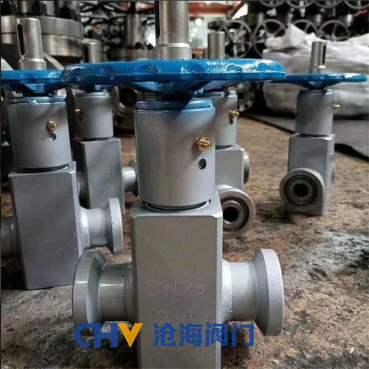 供应GZF9B83Y-420高压电动防爆卡箍平板闸阀