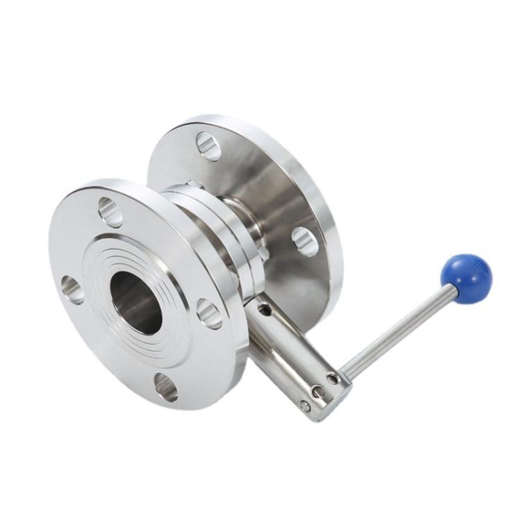 供应卫生级法兰蝶阀不锈钢D41X