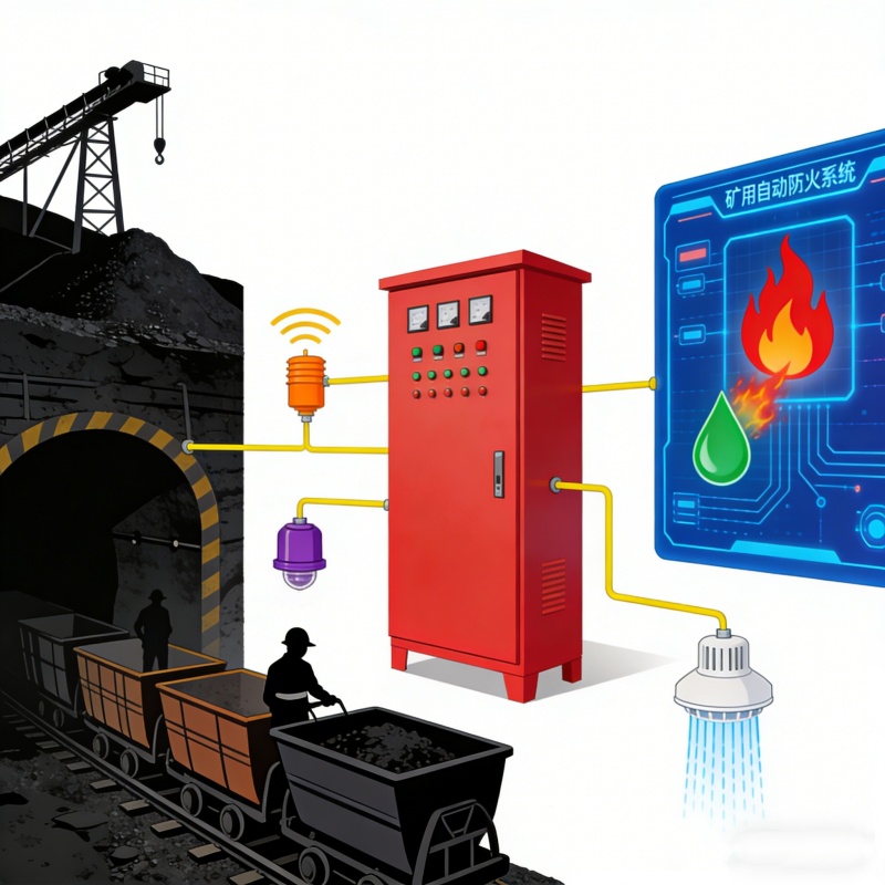 供应普思无线火灾灭火系统，矿井安全的智能守护者