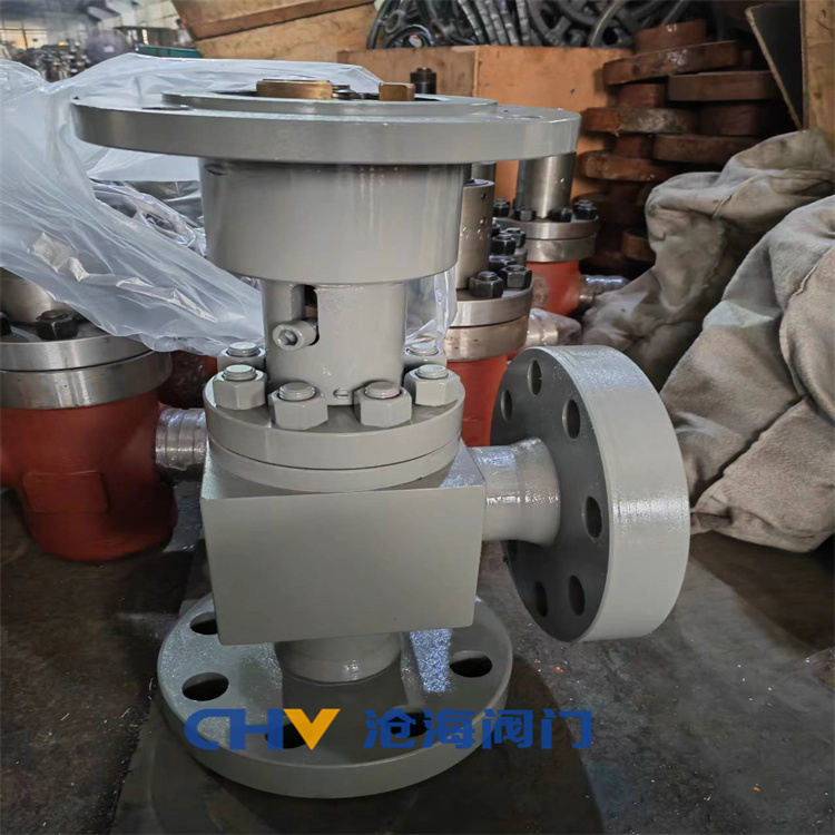 供应CHVJ沧海JL47Y-420锻钢美标平衡角式节流截止阀