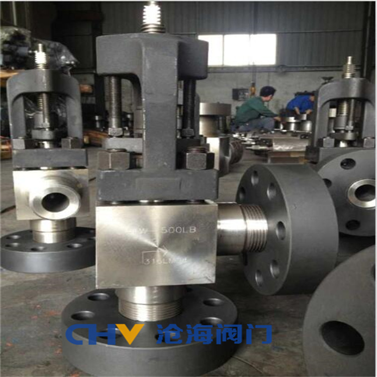 供应CHVJ沧海L44Y-220高压锻钢角式节流阀