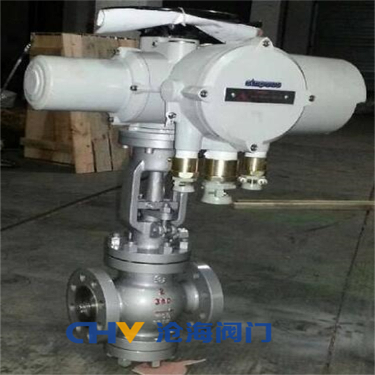 供应CHVJ沧海JHT986Y-320防爆电动卡箍式截止调节阀