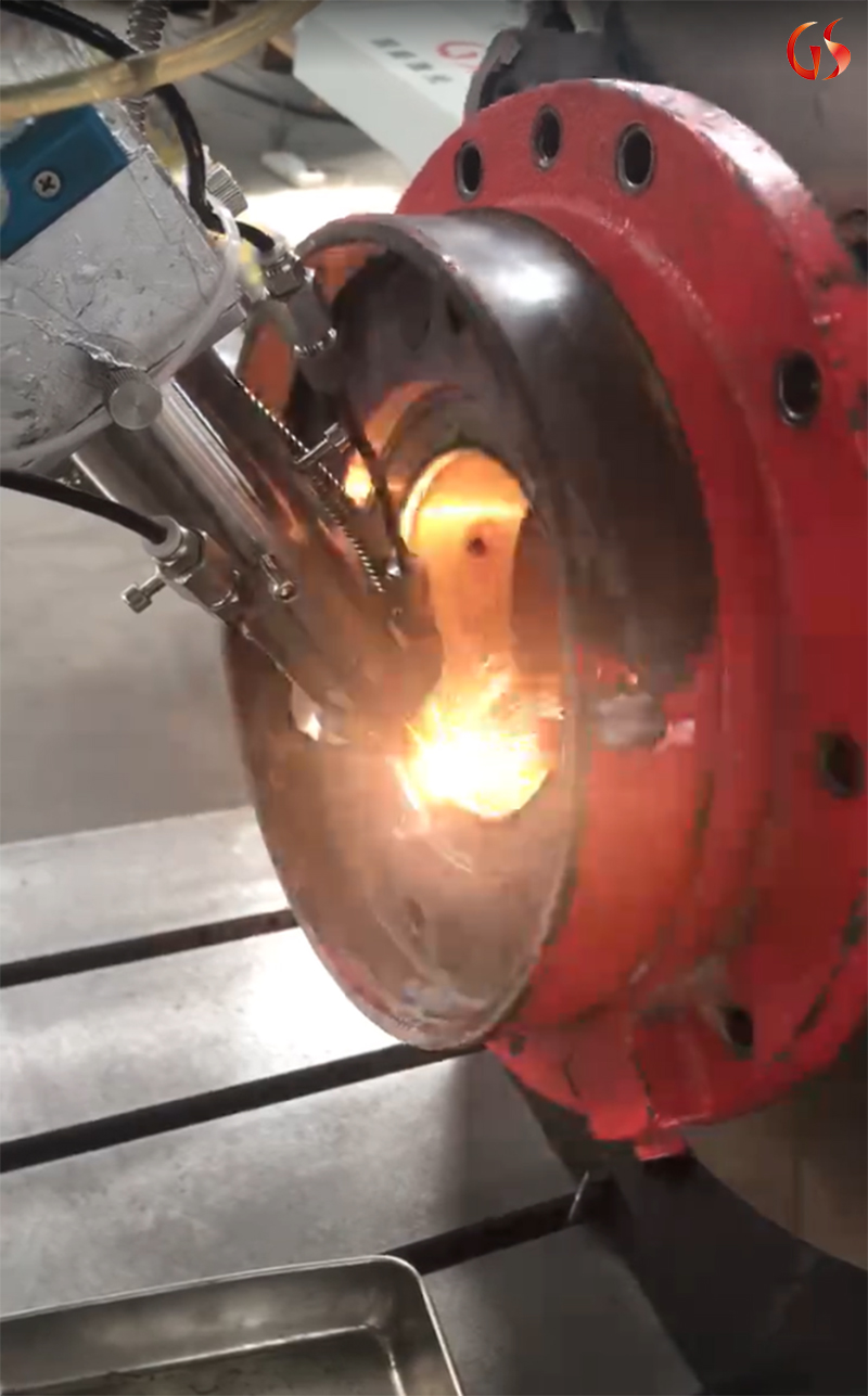 供应端盖激光熔覆修复加工工艺流程