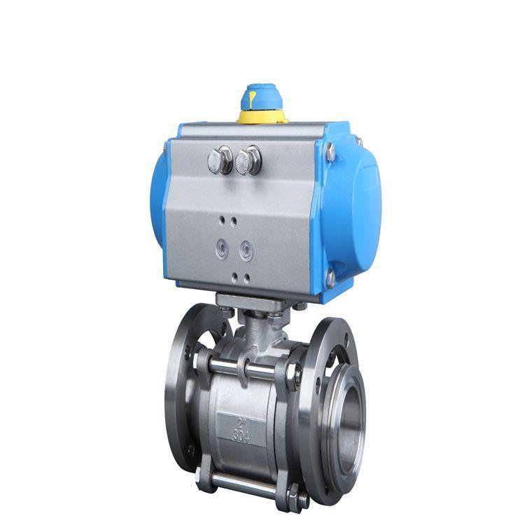 供应厂家直销GUQ304不锈钢高真空气动法兰球阀，低漏率、精工艺