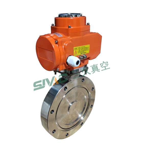 供应GID304不锈钢高真空电动法兰蝶阀