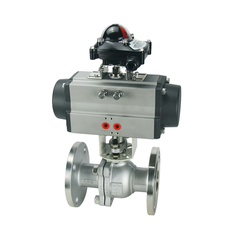 供应不锈钢气动法兰球阀